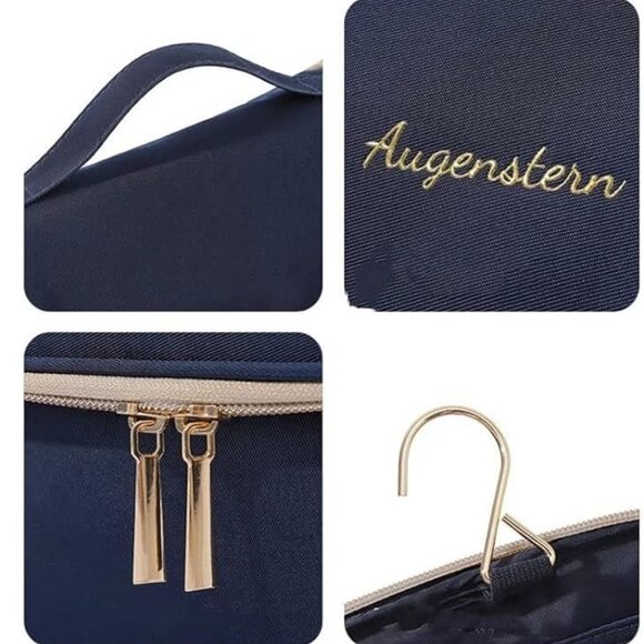 New! Makeup Bag Travel Cosmetic Bag Hand-Portable Large Toiletry Bag Organizer - Picture 4 of 6